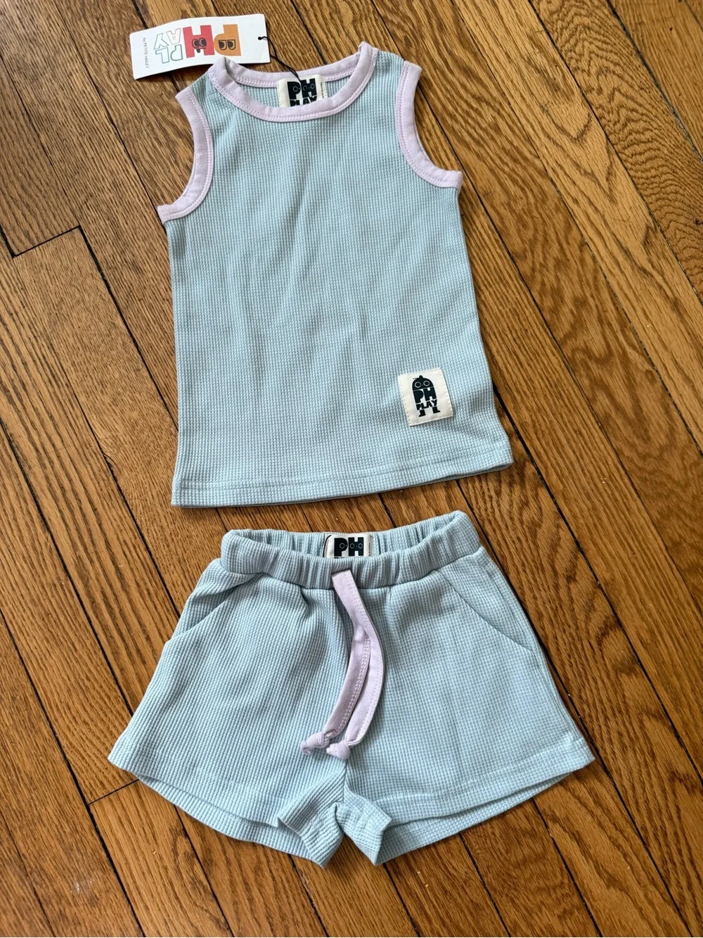 PH PLAY by Petite Hailey Kids' Matching Tank and Shorts Set - Size 1 - NWT